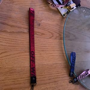 red off-white lanyard (long version)
